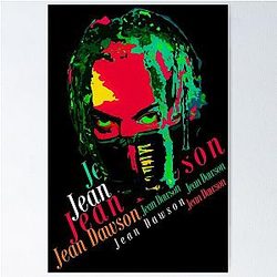 Jean Pixel Bath Poster