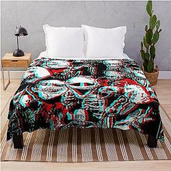 Chaos Now of Two Jean THREE Four Throw Blanket