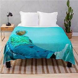 Sitting Jean Dawson Throw Blanket