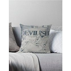 Devilish Jean Dawson design Throw Pillow