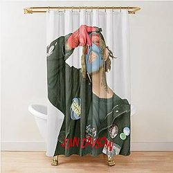 Mask of Two Jean THREE Four Shower Curtain