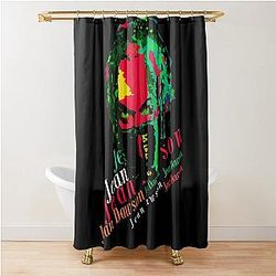 Jean Pixel Bath Shower Curtain