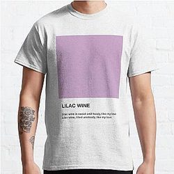 Jeff Buckley Lilac Wine Lyrics Pantone Classic T-Shirt