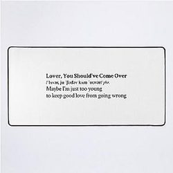Lover, You Should've Come Over by Jeff Buckley Aesthetic Quote Desk Mat