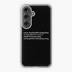 Lover, You Should've Come Over by Jeff Buckley Aesthetic Quote Black Samsung Galaxy Soft Case