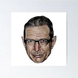 Jeff Goldblum Blush Poster