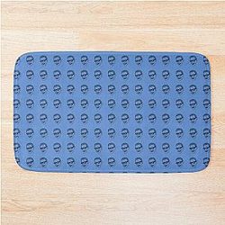 Jeff Goldblum Pattern Blue Bath Mat