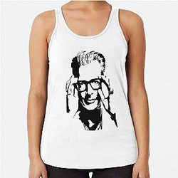 Jeff Goldblum Face Racerback Tank Top