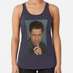 Jeff Goldblum Shh Racerback Tank Top