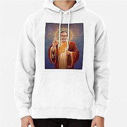 Saint Jeff of Goldblum, Jeff Goldblum Original Religious Painting Pullover Hoodie