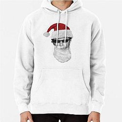 Young Santa Jeff Goldblum - on White Pullover Hoodie