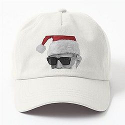 Santa Jeff Goldblum - on Grey Dad Hat