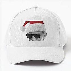 Santa Jeff Goldblum - on White Baseball Cap