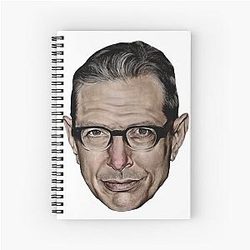 Jeff Goldblum Blush Spiral Notebook
