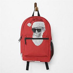 Santa Jeff Goldblum - on Red Backpack