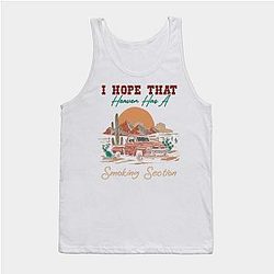 Jelly Roll Tank Tops - I Hope That Heaven Has A Smoking Section Car Desert Tank Top TP2509