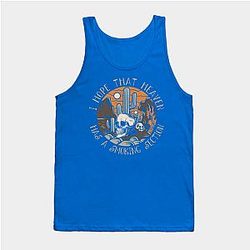 Jelly Roll Tank Tops - I Hope That Heaven Has A Smoking Section Skull Skeleton Tank Top TP2509