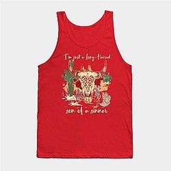 Jelly Roll Tank Tops - Graphic I'm Just A Long Haired Son Of A Sinner Gifts Women Tank Top TP2509