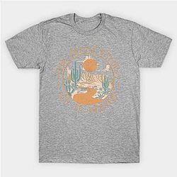 Jelly Roll T-Shirts - Even Savage Bitches Go To Heaven Road Mountain Cactus T-Shirt TP2509