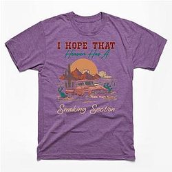 Jelly Roll T-Shirts - I Hope That Heaven Has A Smoking Section Car Desert T-Shirt TP2509