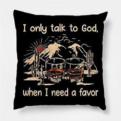 Jelly Roll Pillows - I only talk to God, when I need a favor Glasses Whiskey Mountains Poster TP2509