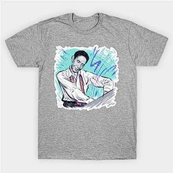 Jelly Roll T-Shirts - Jelly Roll Morton - An illustration by Paul Cemmick T-Shirt TP2509