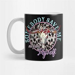 Jelly Roll Mugs - Somebody Save Me, Country Music, Retro Cowgirl Tees Mug TP2509