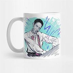 Jelly Roll Mugs - Jelly Roll Morton - An illustration by Paul Cemmick Mug TP2509