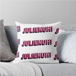 Jenna Marbles yelling Julie Nun Throw Pillow