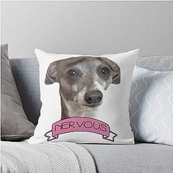 Kermit is Nervous Jenna Marbles Dog Throw Pillow