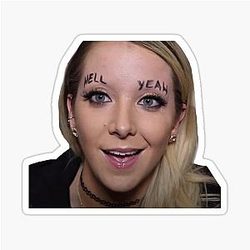 Jenna Marbles Hell Sticker
