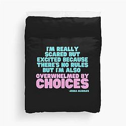 Overwhelmed by Choice Jenna Marbles Duvet Cover