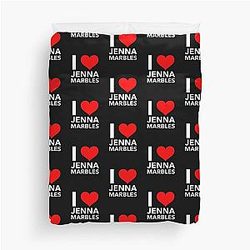 I Heart Jenna Marbles Duvet Cover