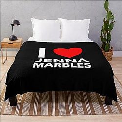 I Heart Jenna Marbles Throw Blanket