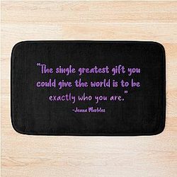 Exactly Who You Are Jenna Marbles Bath Mat