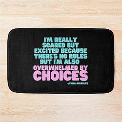 Overwhelmed by Choice Jenna Marbles Bath Mat
