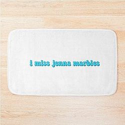 I Miss Jenna Marbles Blue Sticker Bath Mat