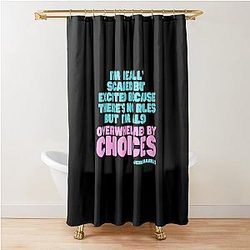 Overwhelmed by Choice Jenna Marbles Shower Curtain