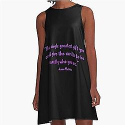 Exactly Who You Are Jenna Marbles A Line Dress