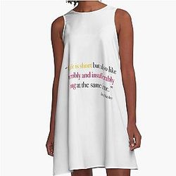Life is Short Jenna Marbles A-line Dress