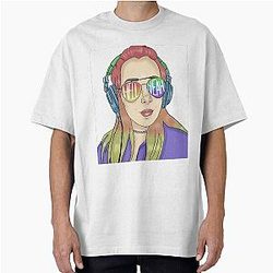 Jenna Marbles Oversized Rainbow Painting T-Shirt
