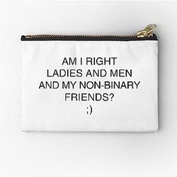 Am I right ladies and my non-binary friends? Jenna Marbles Zipper Pouch