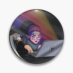 Spy Guy Jenna Marbles Pin