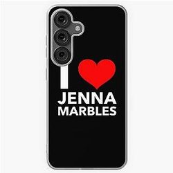 i heart jenna marbles (white) Samsung Galaxy Soft Case