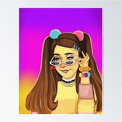 Jenna Marbles Colorful Poster