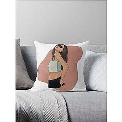 Jennie Kim Fan Art - Blackpink K-Pop Queen Vibes Throw Pillow