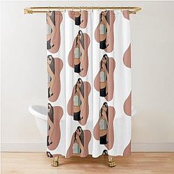 Jennie Kim Fan Art Blackpink Kpop Queen Vibes Shower Curtain