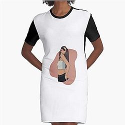 Jennie Kim Blackpink Kpop Queen Graphic T-Shirt Dress
