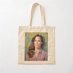 Jennifer Garner Portrait Celebrity Cotton Tote Bag
