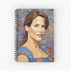 Jennifer Garner Spiral Notebook